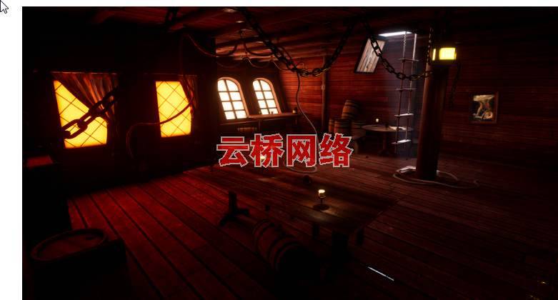 ue4商城资源pirateshipcabin海盗船舱