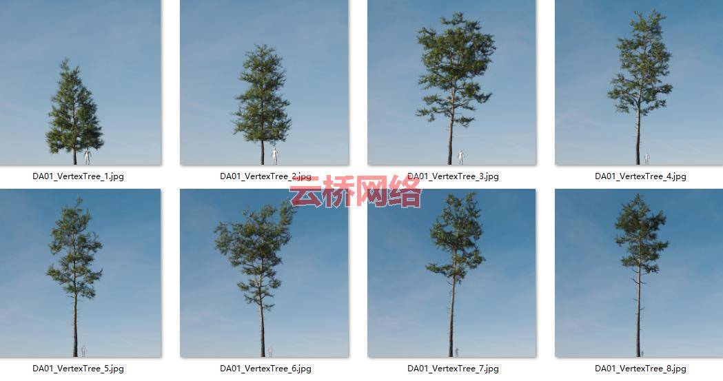 顶点树–苏格兰松树合集包 gumroad vertex trees scots pines