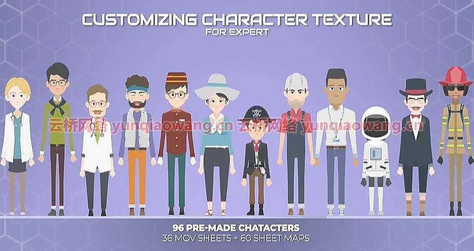 AE卡通人物角色MG动画包 Turnaround Character Toolkit 3 for Adobe After Effects mg动画-第5张