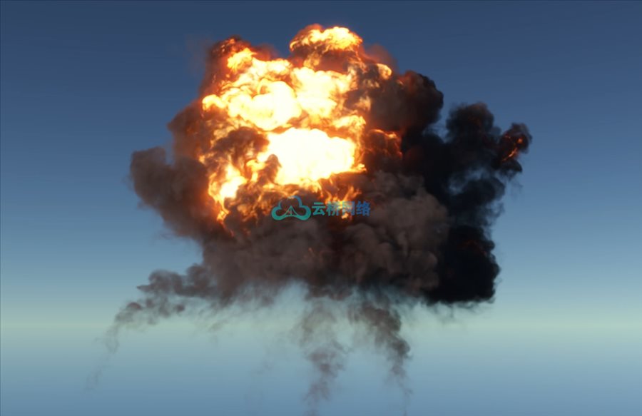Aerial Explosion 空中爆炸VDB特效素材