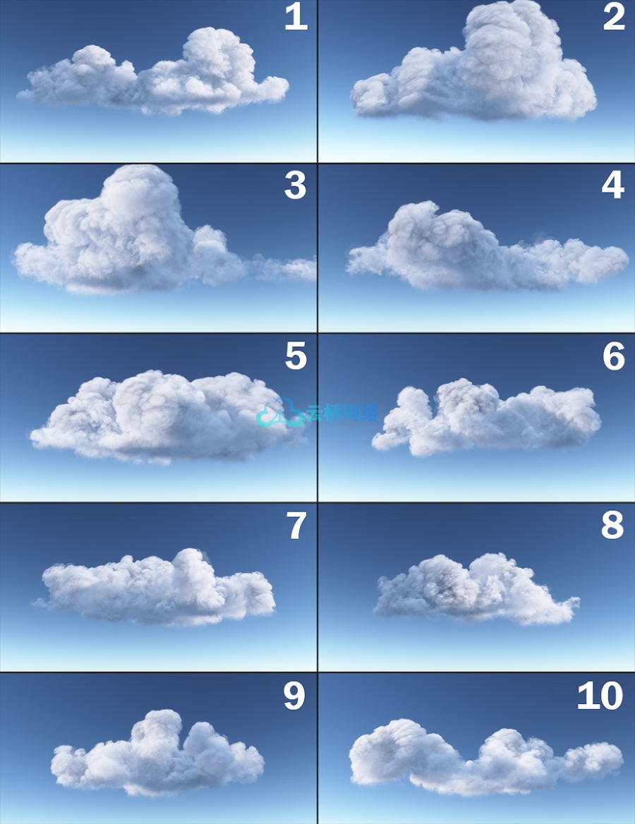 云层VDB素材套装 Cloud Pack