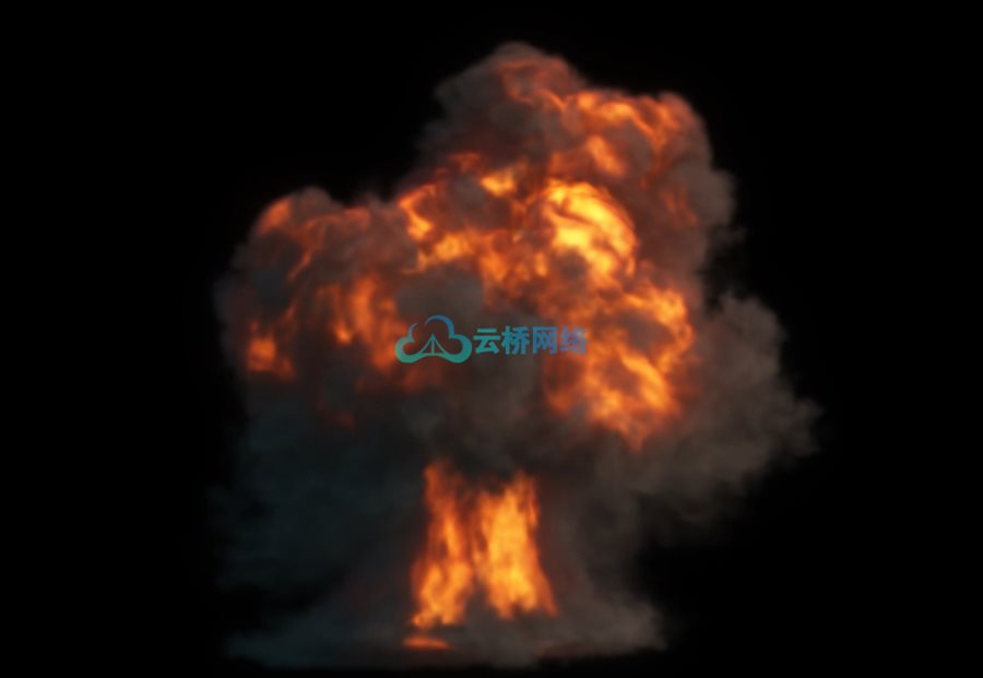 地面爆炸VDB特效素材 Ground Explosion