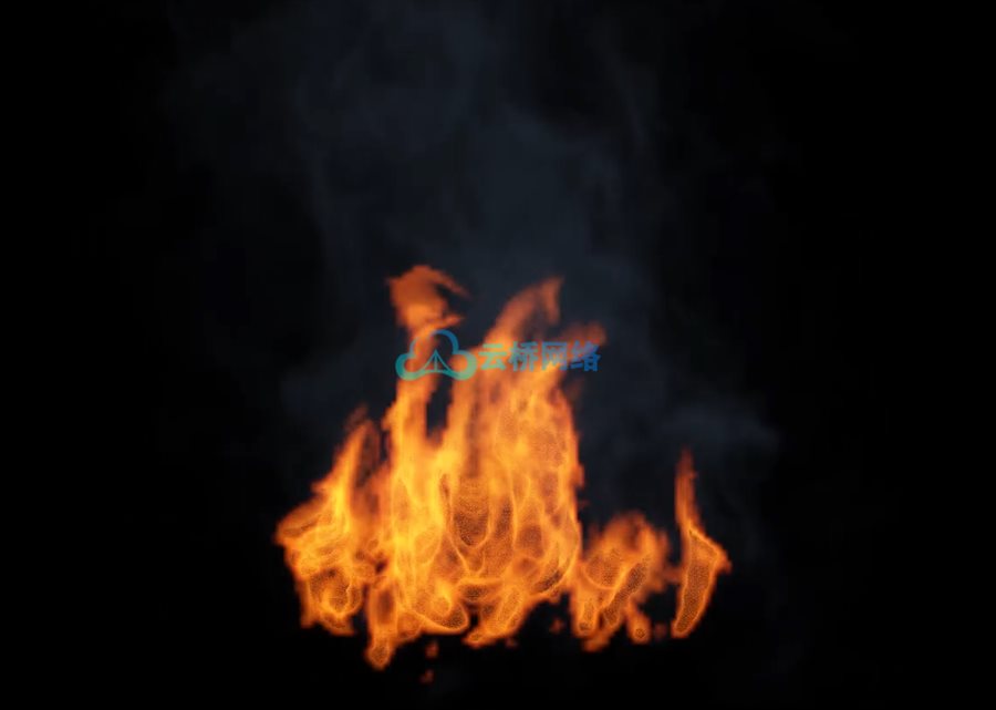 小型篝火火焰VDB特效素材 Small Camp Fire