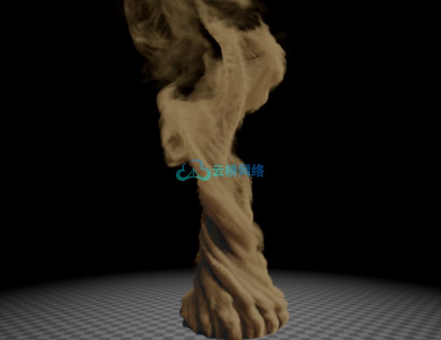 龙卷风沙尘暴VDB特效素材  Dust Devil (Tornado)