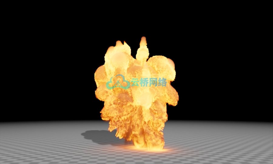 汽油爆炸火焰烟火VDB特效素材 Gasoline Explosion