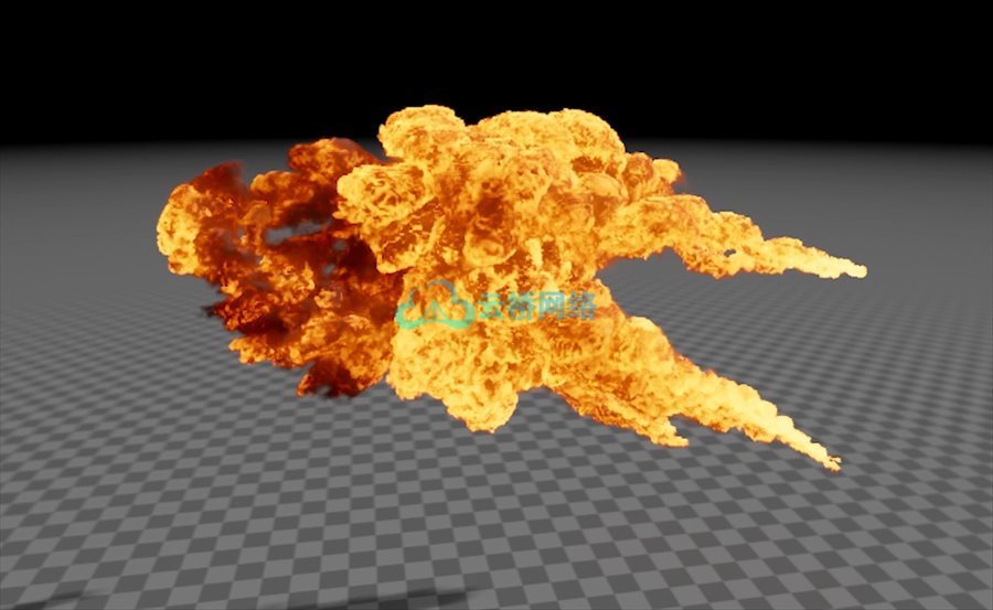 空中爆炸VDB特效素材 Mid-Air Explosion