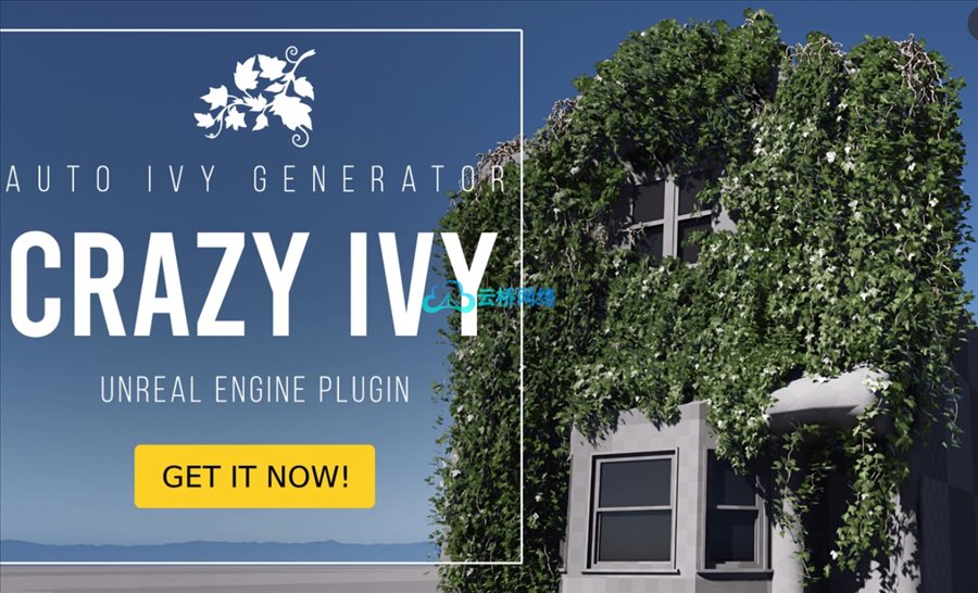UE插件 Crazy Ivy Realistic Ivy Generator Vine Plugin – Grow Procedural ...