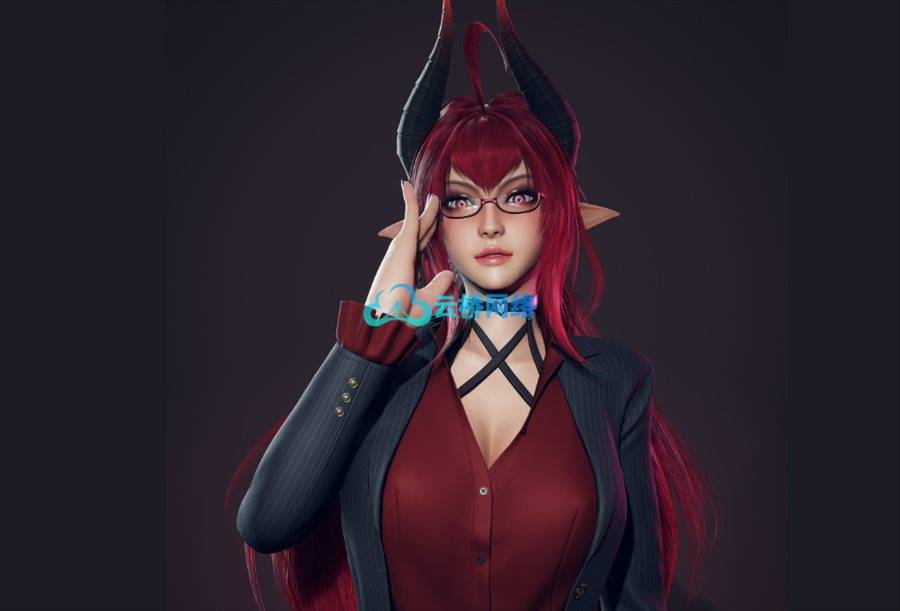 Daemon Girl Deluxe Version – Game Ready