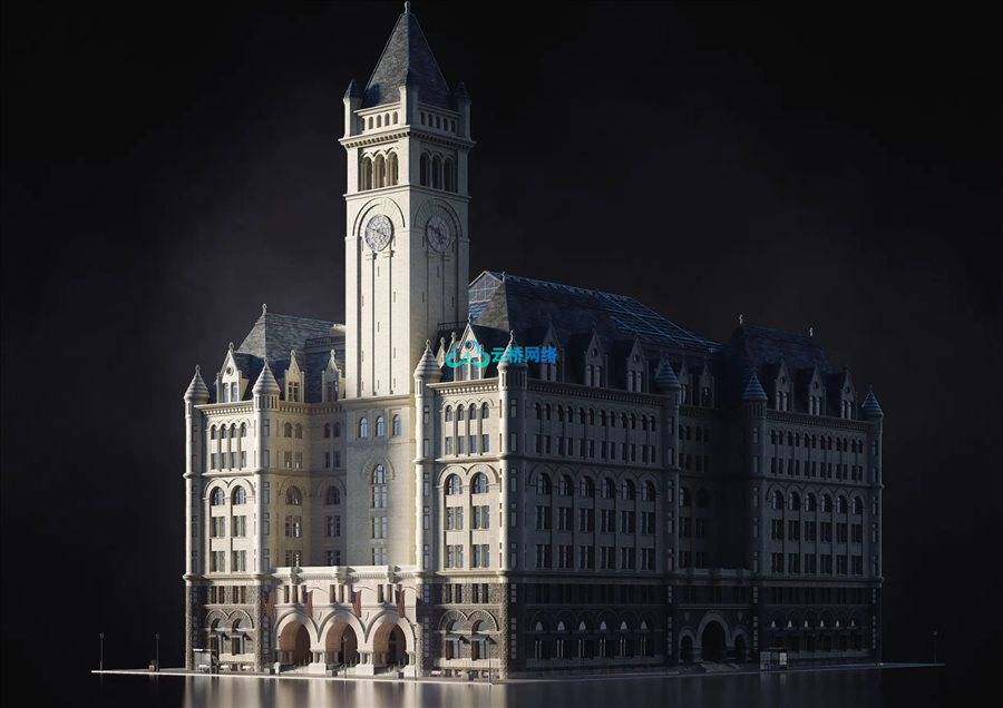 华盛顿特区Blender 3D模型资产包 KitBash3D – Washington D.C.