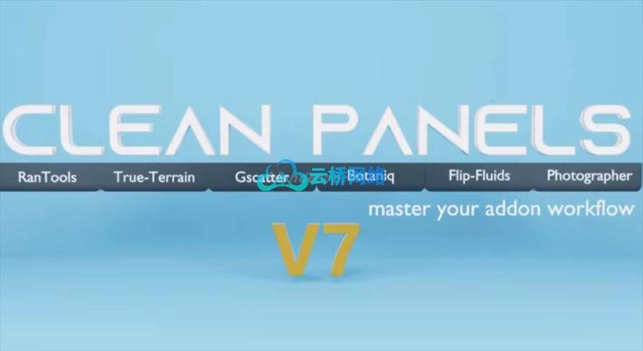 Blender插件工作界面管理插件 N-Panel Organizer – Clean Panels Pro v7.0.9