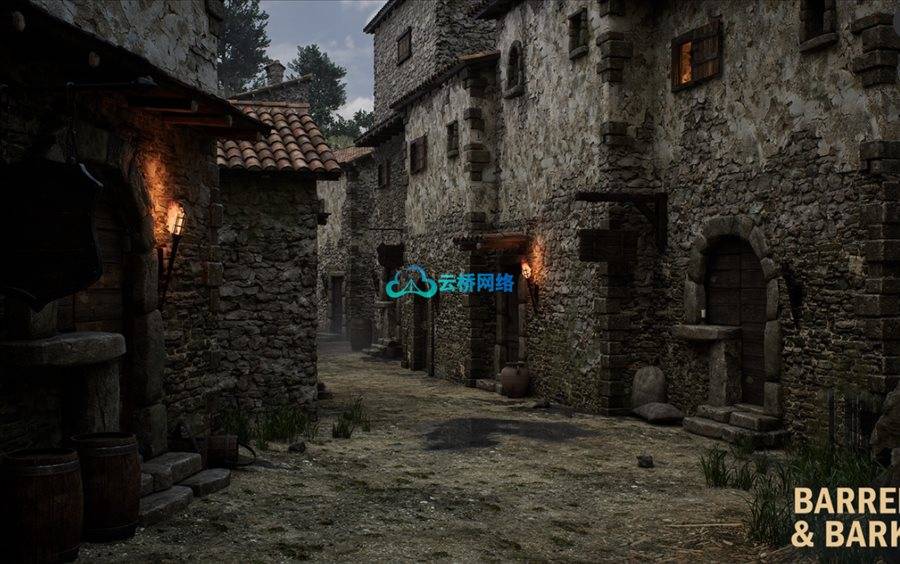 UE资源 Medieval Italian Village Environment
