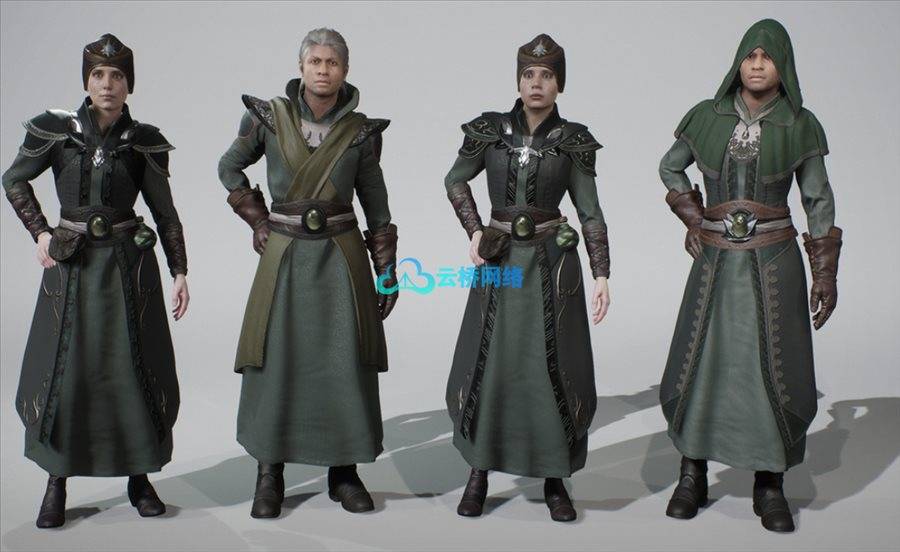 UE资源 Fantasy Armour – Caster / Mage / Sorcerer / Wizard – Metahuman
