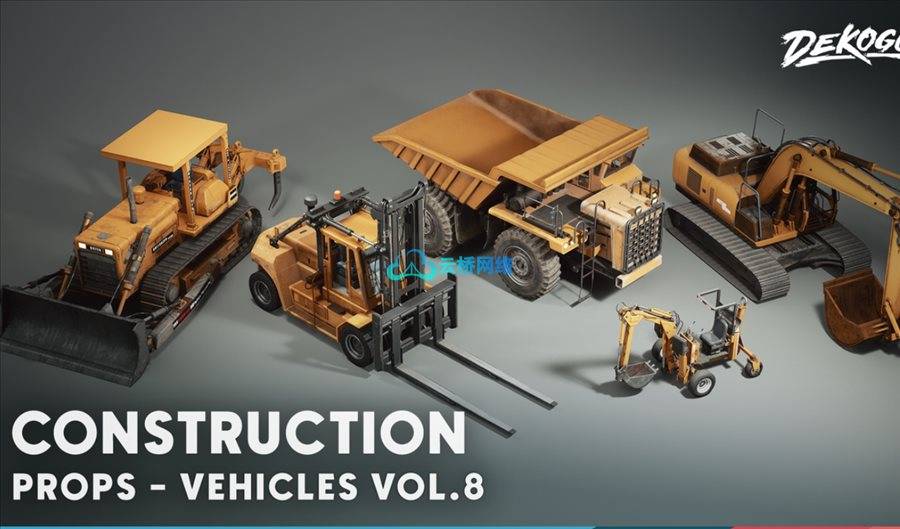 UE资源 Vehicles VOL.8 – Construction (Low Poly)