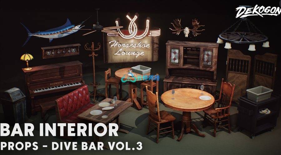 UE资源 Restaurant and Dive Bar VOL. 3 – Bar Interiors