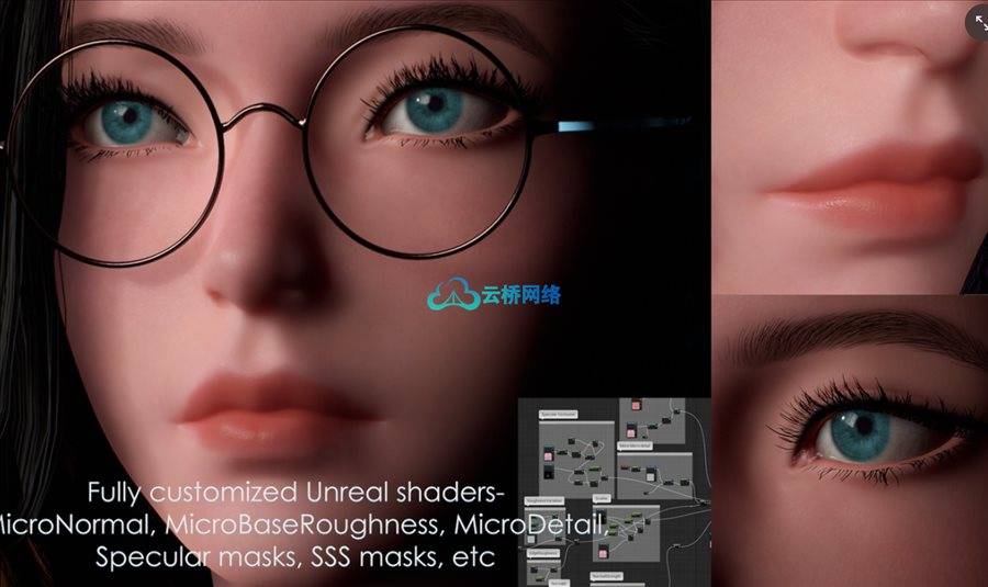 UE资源 Kind Witch – Game Ready Stylized MMORPG FPS Realistic Modular Character