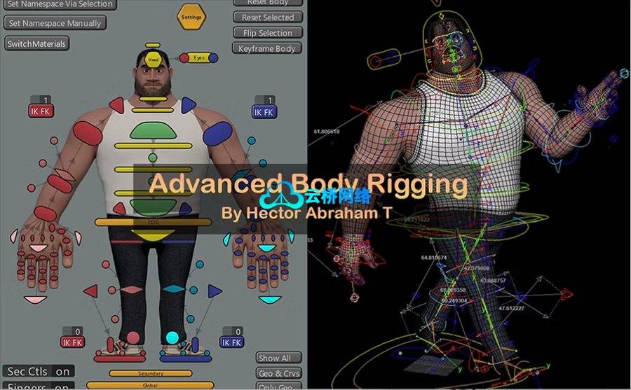 Maya高级身体和面部绑定课程 HatRigs – Advanced Body and Facial rigging workshops