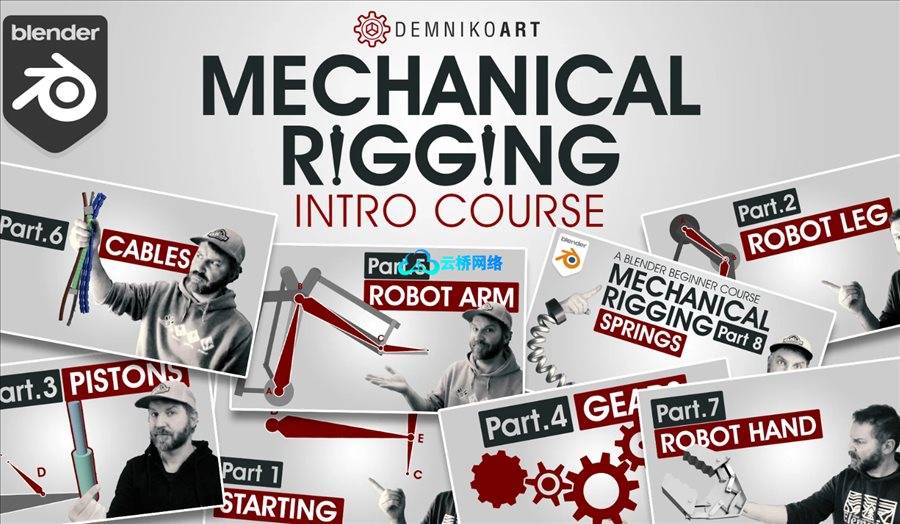 Blender中的机械绑定初学者课程