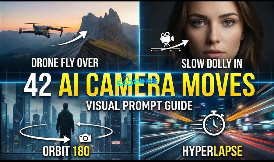 42种AI视频制作镜头运镜提示词示例