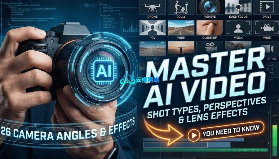 精通AI视频制作26种镜头提示词