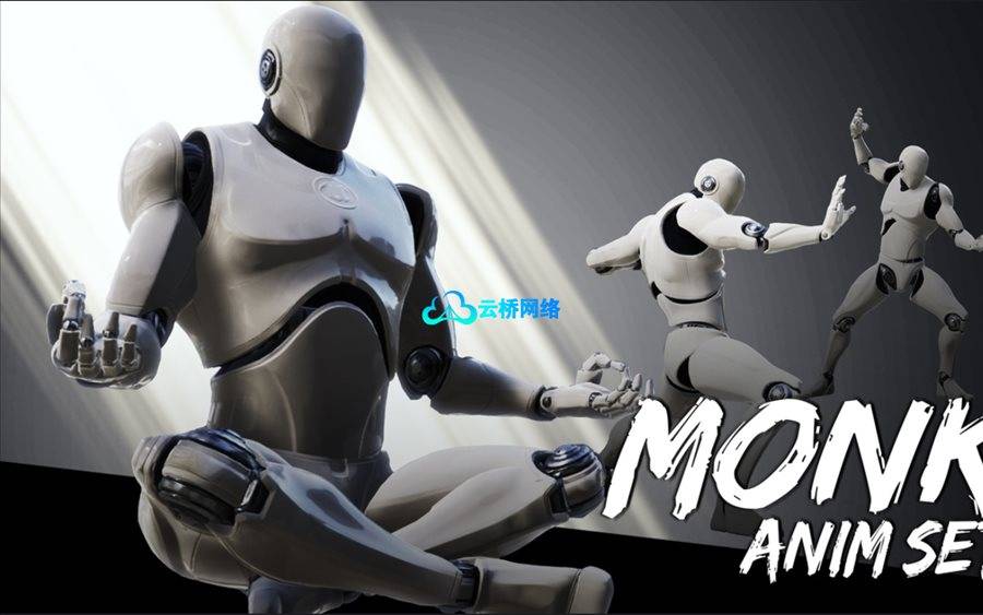 UE武僧角色动画资源 Monk AnimSet