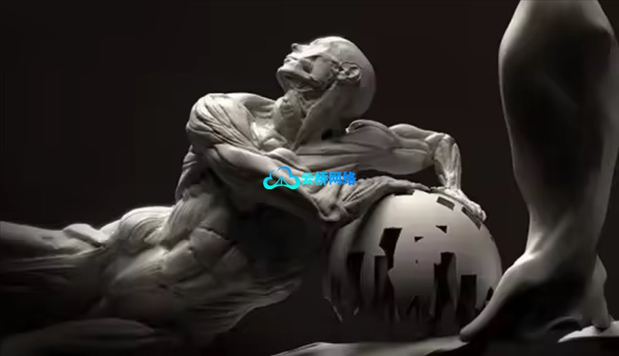 雕塑基础解剖课程 掌握整体观察法 适用于任何雕塑创作