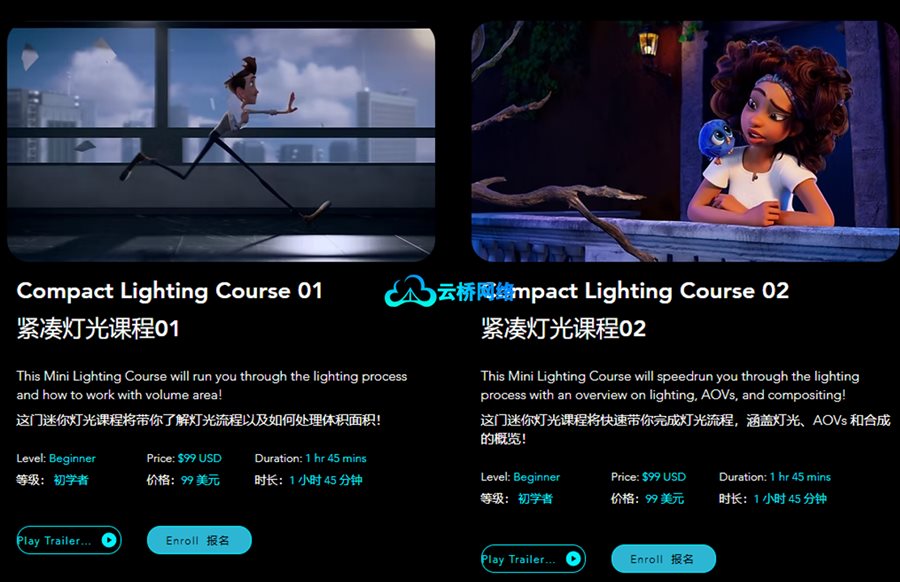 Lupinhouse出品Maya灯光课程2合1