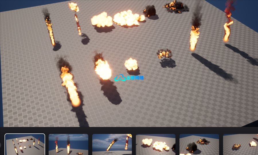 流星撞击火焰爆炸特效 – Meteor Strikes VDB
