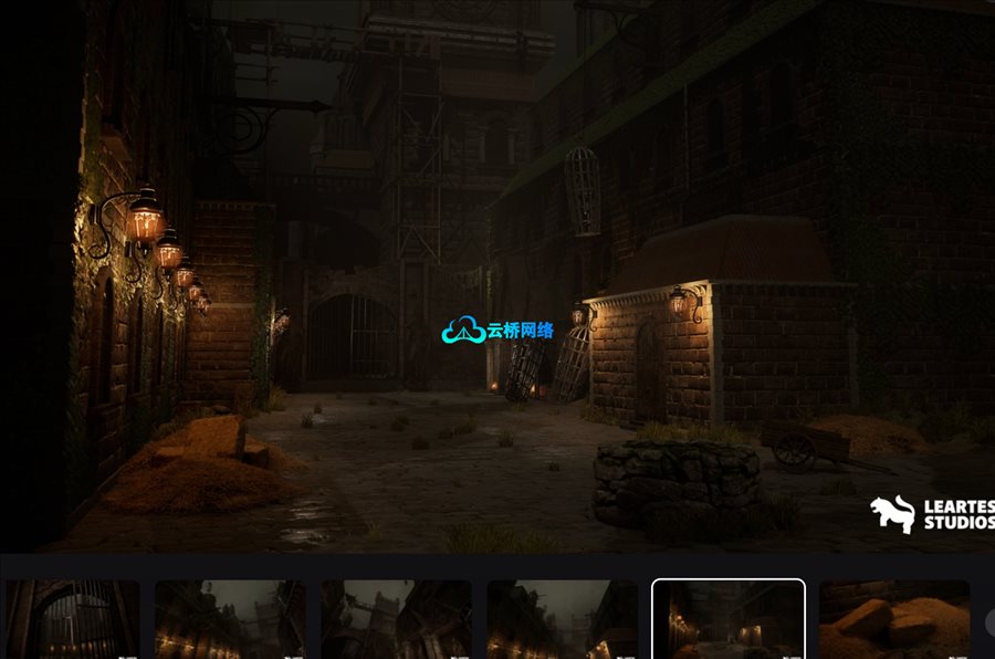 哥特式街道环境 Gothic Street Environment ( Gothic Street Environment Fantasy Building House )