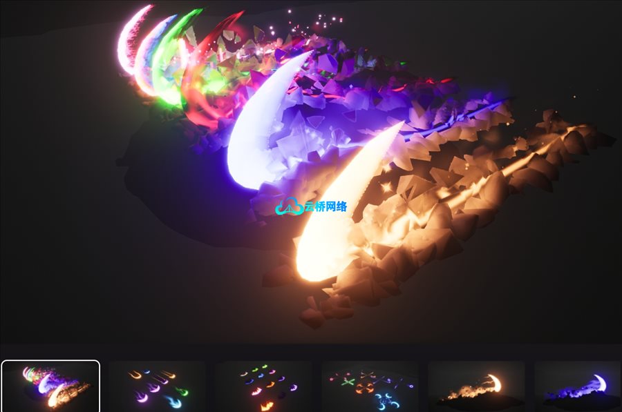 风格化斩击特效第一卷 Stylized Slashes Vol.1 – Niagara