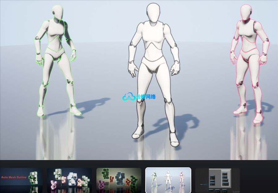 更新UE5.7添加网格轮廓工具 – Auto Mesh Outline
