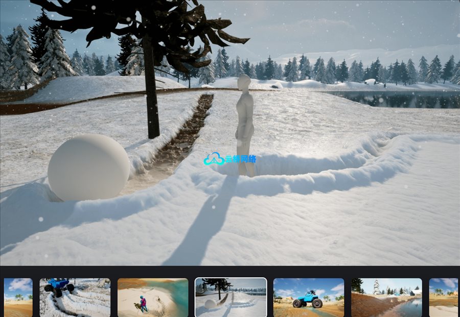 脚印车轮痕迹环境交互插件 – Trail Hunter PRO – Multiplayer and WorldPartition supported