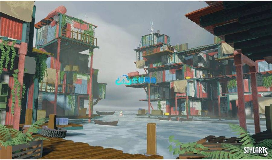 unity资源 Stylized Floating Slums