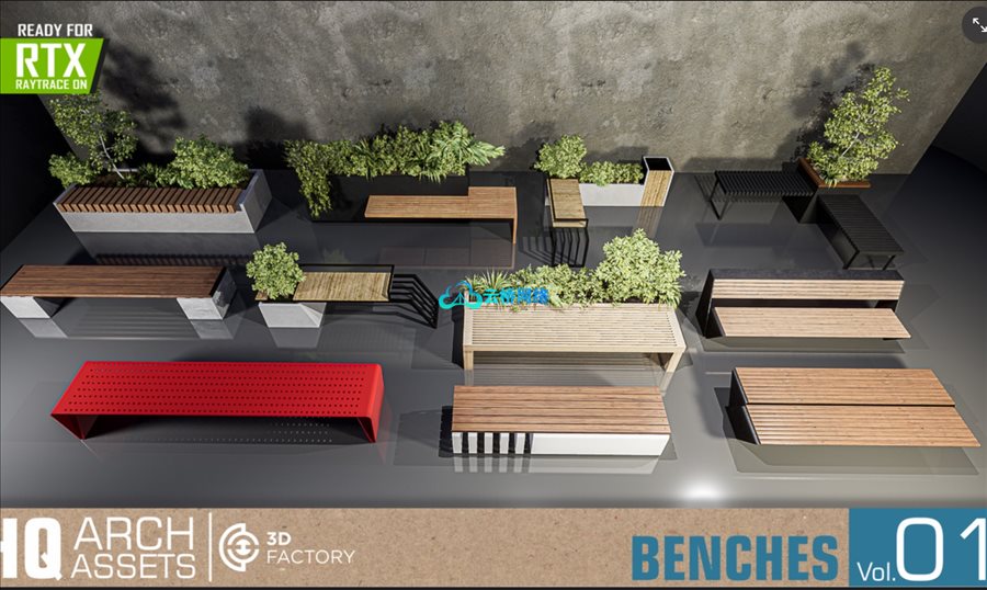 UE商城资源 HQ Benches Vol. 1