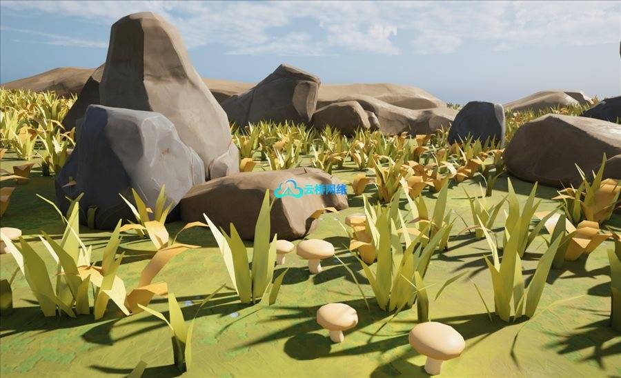 UE商城资源 Stylized Nature: Rocks & Grass