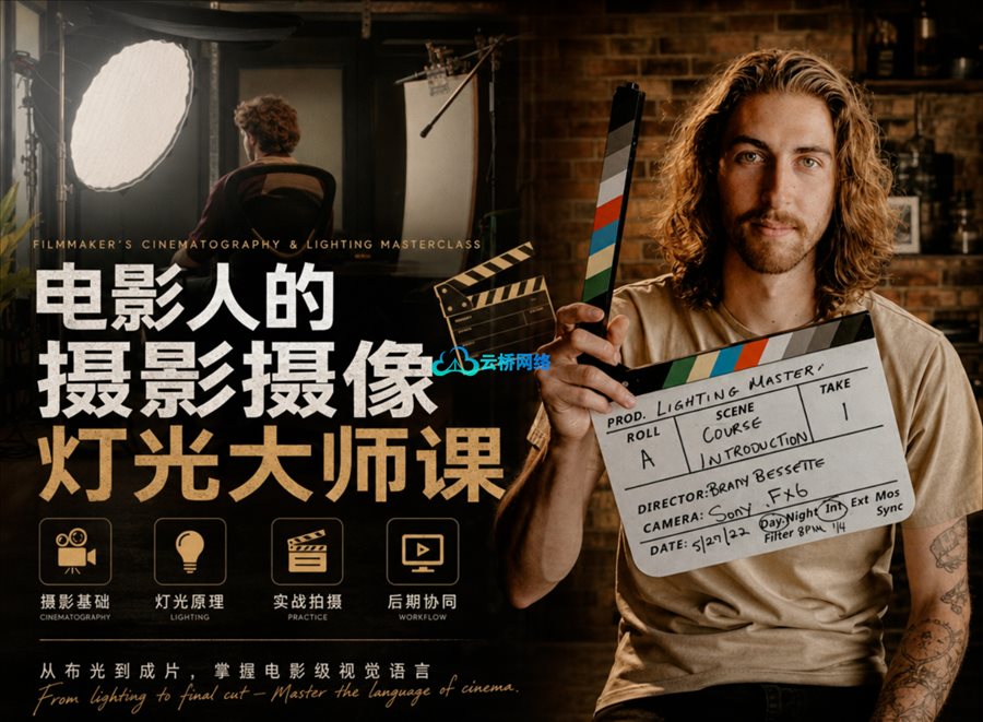 电影人的摄影摄像灯光大师课